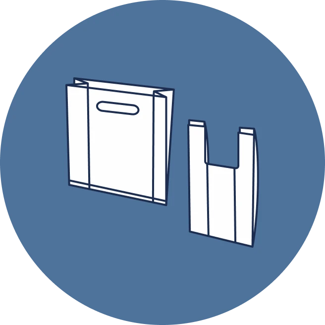 Shopper in polietilene